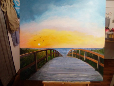 bridge at seaside von Dietmar